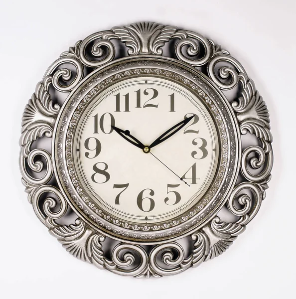 wall clock isolated on the white background