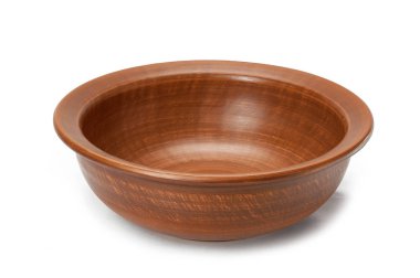 Kil kase beyaz bir arka planda (Üstten Görünüm)