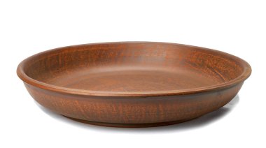 Kil kase beyaz bir arka planda (Üstten Görünüm)