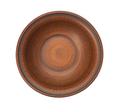 Beyaz bir arka plan üzerinde izole seramik tabak