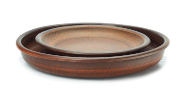 Kil kase beyaz bir arka planda (Üstten Görünüm)