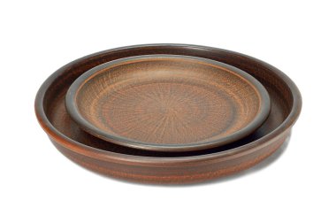 Kil kase beyaz bir arka planda (Üstten Görünüm)