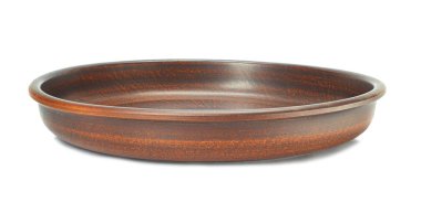 Kil kase beyaz bir arka planda (Üstten Görünüm)