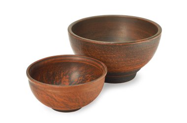 Kil kase beyaz bir arka planda (Üstten Görünüm)