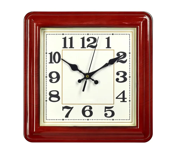 Quartz Wall Clock White Background Isolated — Stock Photo, Image