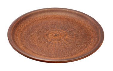 boş seramik plaka üzerinde beyaz izole