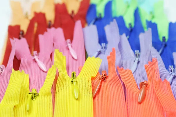 Closure Zipper Zipper Closure Sewing Accessories Colored — Stock Photo, Image