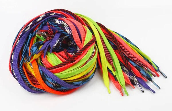 Шнурки Разноцветный Яркий Аксессуар — стоковое фото
