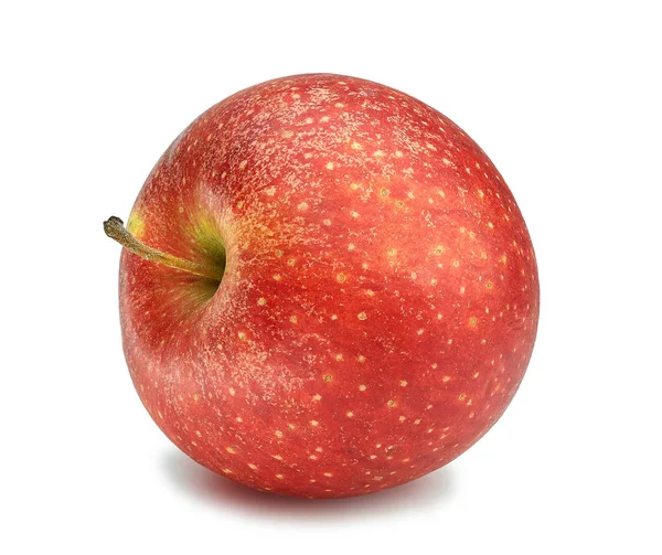 Μεγάλο φρέσκο ώριμο κόκκινο μήλο σε λευκό φόντο — Φωτογραφία Αρχείου