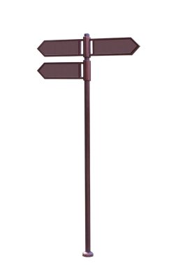 metin için boş alanlara sahip trafik işareti yön göstergesi