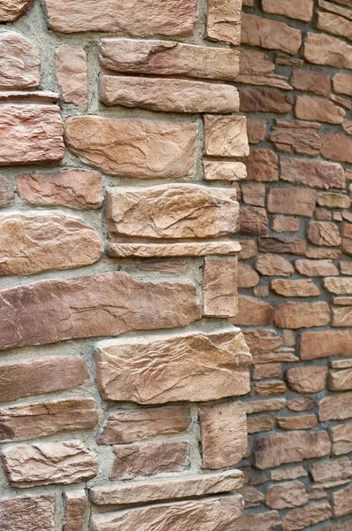 Decorative masonry wall corner edge — Stock Photo, Image