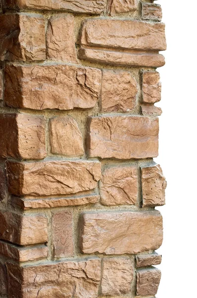 Decorative masonry wall corner edge — Stock Image Decorative masonry wall corner edge Stock Picture