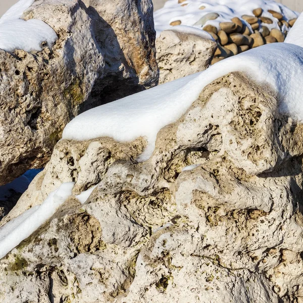 Fragment of a wall made of stone. Stone wall. — Stock Image Fragment of a wall made of stone. Stone wall. Stock Image