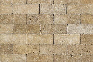 Taştan yapılmış bir duvar parçası. Taş duvar.