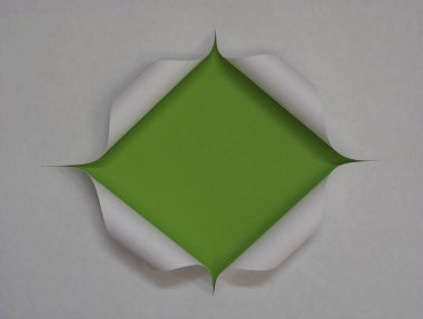 Kağıt çerçeve - delik ve arka plan kesmek