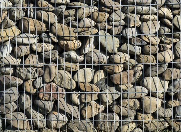 Graue Wand Des Flusssteins Hintergrund — Stockfoto