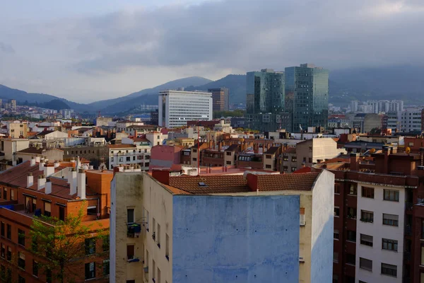 Panoramisch Uitzicht Skyline Van Stad Van Bilbao Spanje — Stockfoto