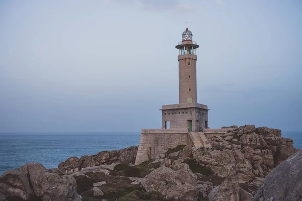 Faro Punta Nariga Costa Morte Galicia España — Foto de Stock