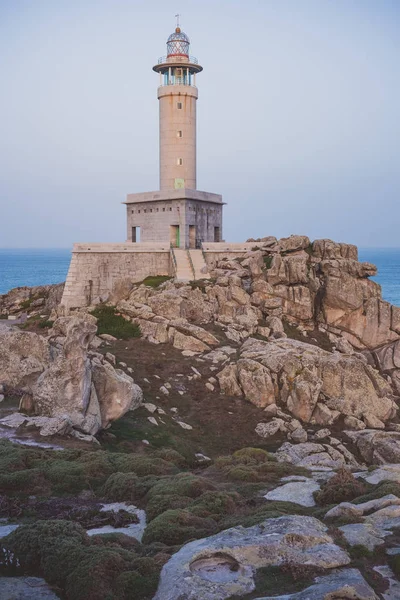 Faro Punta Nariga Costa Morte Galicia España — Foto de Stock