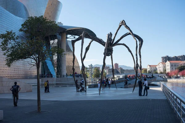 Bilbao Španělsko Října 2017 Lidí Kteří Jdou Ulici Města Bilbao — Stock fotografie