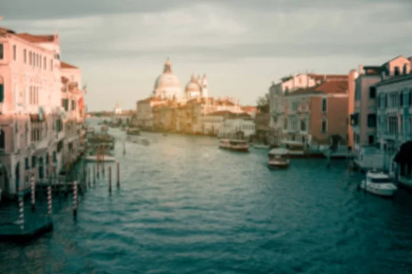 Grand Canal Abstrakcja Niewyraźne Tło Panoramiczne Wenecja Włochy — Zdjęcie stockowe