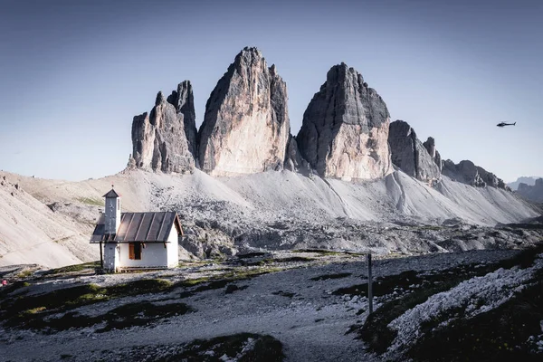 Vista Panorámica Montaña Tre Cime Dolomitas Italianas — Foto de Stock