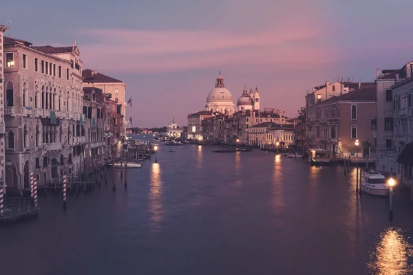 Gran Canal Basílica Santa Maria Della Salute Panorama Venecia Italia —  Fotos de Stock