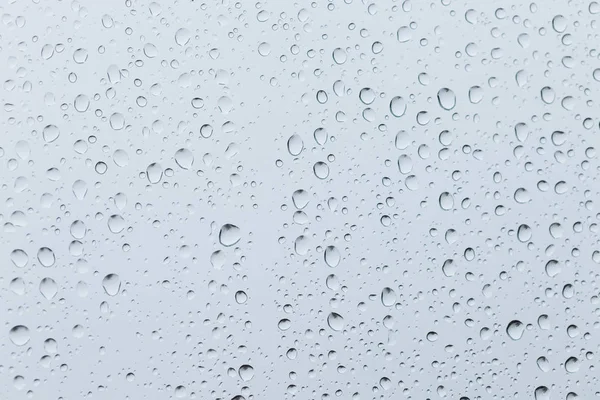 Σταγόνες Βροχής Ένα Γυάλινο Παράθυρο Μέσα Από Την Προβολή Του — Φωτογραφία Αρχείου