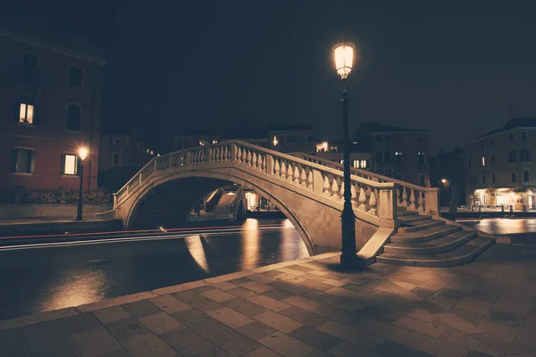 Nightlife Old European City Venice Italy — Stock Photo, Image