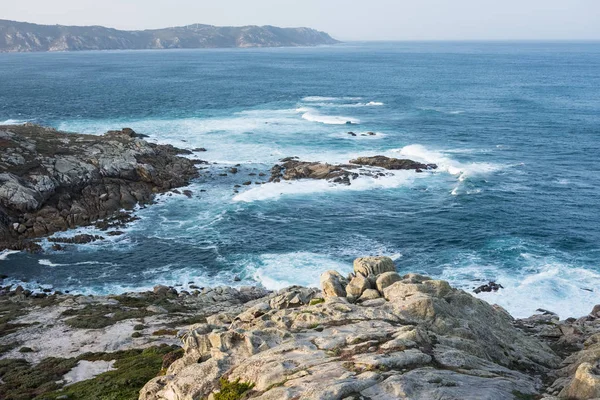 Oceano Atlantico Estate Costa Rocciosa Vista Spagna Europa Bella Vacanza — Foto Stock