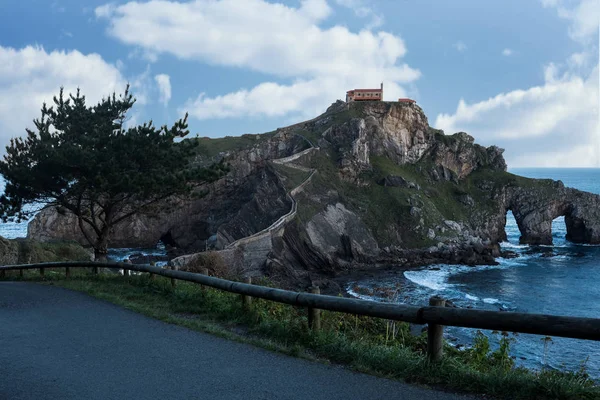 San Juan Gaztelugatxe Panoramautsikt Baskiska Landet Spanien — Stockfoto