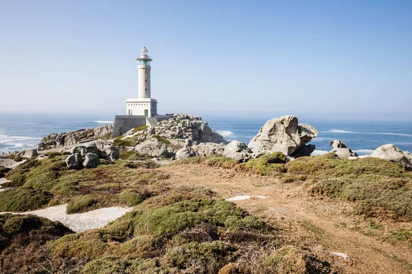 Fyren Vid Punta Nariga Malpica Coruna Spanien — Stockfoto