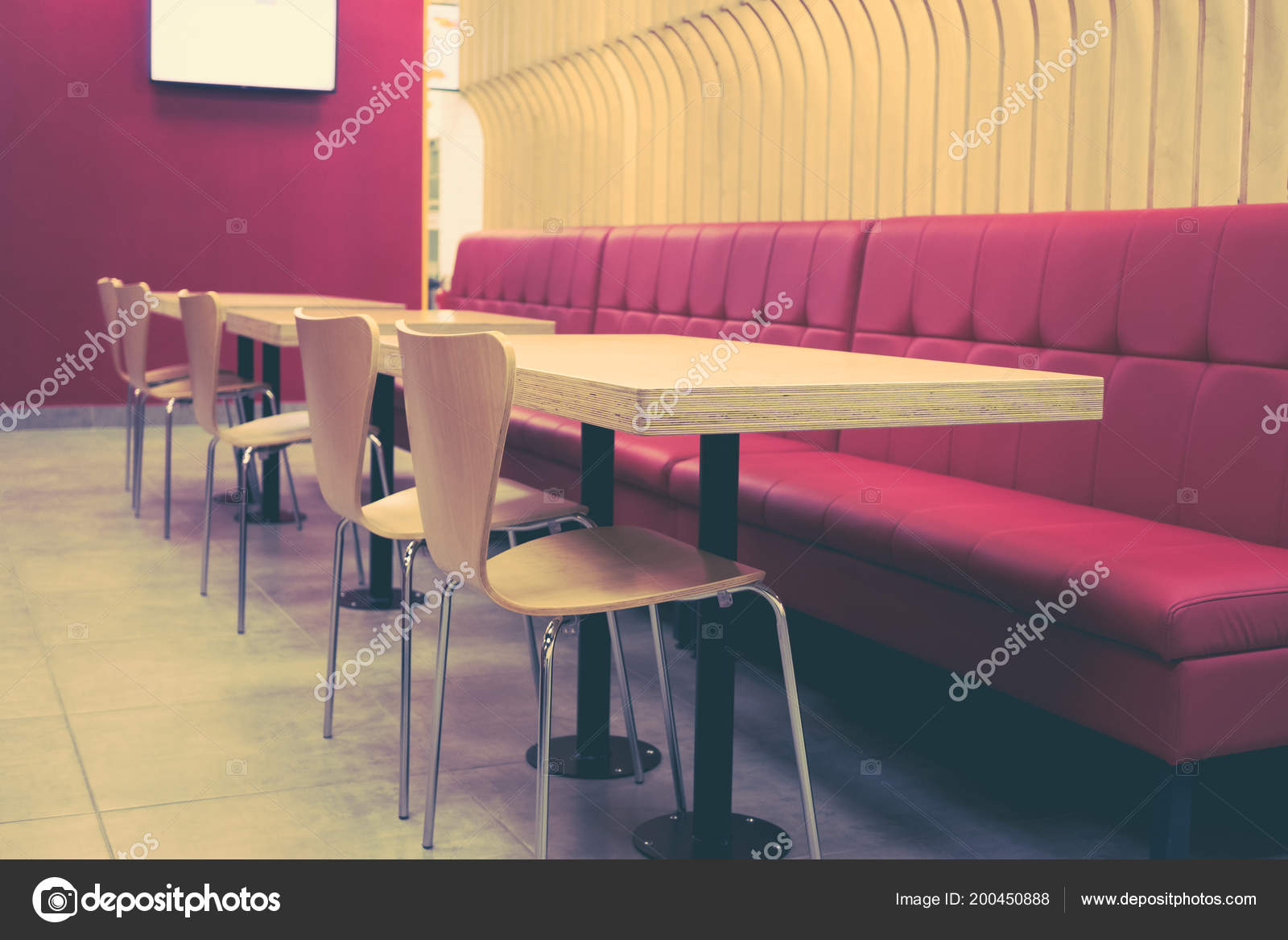 Verschwommene Cafe Innen Hintergrund Vintage Tonen Coffee