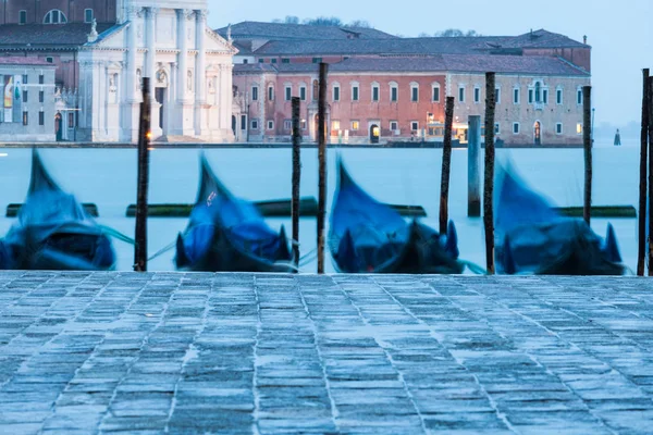 Venice Klasyczny Widok Wyspę San Giorgio Maggiore Włochy — Zdjęcie stockowe