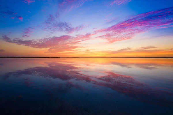 Gyönyörű Drámai Napnyugtakor Alatt Atlanti Óceán Florida Amerikai Egyesült Államok — Stock Fotó