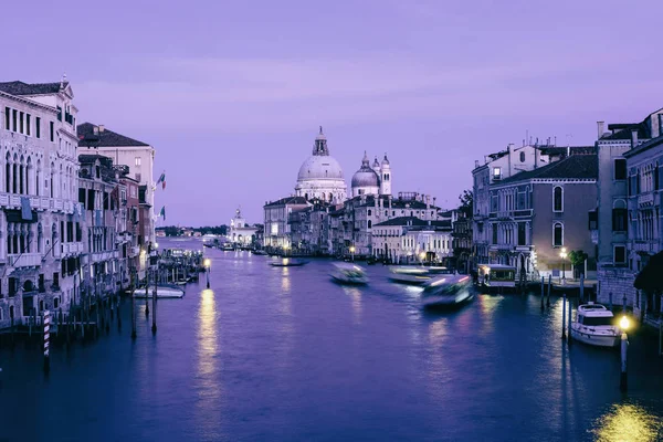 Panorama Del Canal Grande Venezia Italia Immagine Stile Vintage — Foto Stock