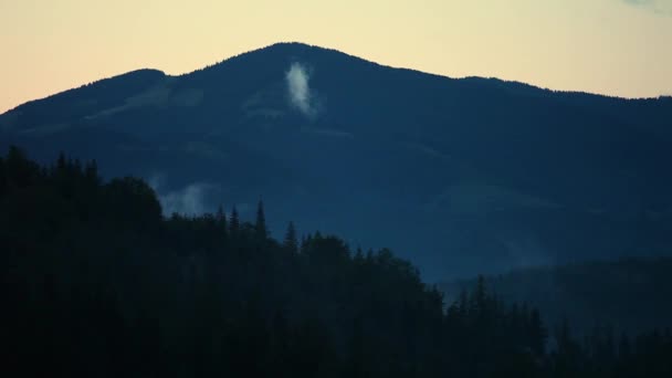 Salida Del Sol Sobre Parque Nacional Smoky Mountains Tennessee — Vídeos de Stock