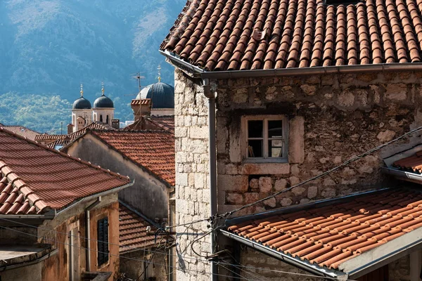 Régi Város Citadella Kotor Mediterrán Stílusú Középkori Építészeti Tereptárgyak Montenegró — Stock Fotó