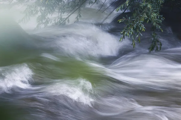 Abstract nature background of water flowing fast — Stock Photo, Image