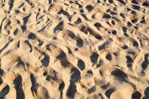 Bella Sabbia Gialla Ariosa Mare Sciolto Con Onde Texture Sfondo — Foto Stock