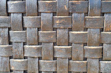 Kareli koyu mavi-siyah dışbükey ahşap damalı geometri doku eski eski hasır eski püskü hacimsel dekoratif homojen arka plan