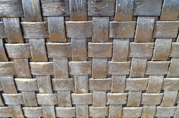 Checkered Ciemny Niebiesko Czarne Wypukłe Drewniane Kratkę Geometrii Tekstura Stare — Zdjęcie stockowe