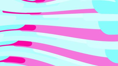 Minimalist büyülü mavi ve mor basit kökenli içbükey soyut parlak çizgiler geometrik şekiller dalgalı formunda Yatay şeritler dalgaların kavisli. Vektör çizim.