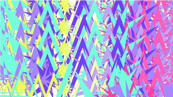 Jednoduché Pozadí Textura Minimalistický Vícebarevné Přehledů Různých Různých Ostré Trojúhelníky — Stockový vektor