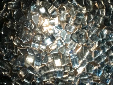 Parlak cam değerli elmas taşlar, doku parçaları Rhinestones kare saf ışık şeffaf gümüş, Dekorasyon, Dekorasyon, el yapımı. Arka plan.