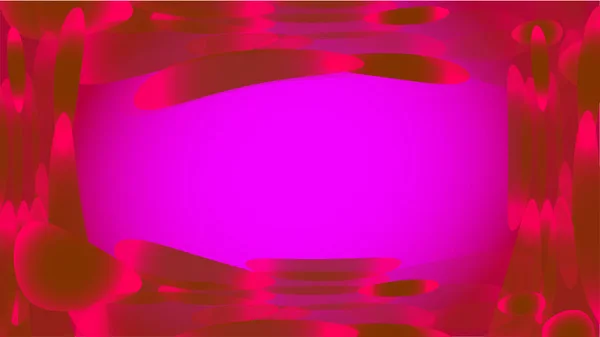 Cadru Transparentă Roșu Abstract Magie Volumetrică Modă Diferite Forme Bule — Vector de stoc