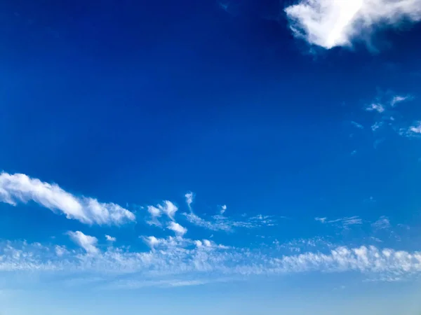 Texture Gently Blue Beautiful Blue Smoky Clear Sky Fluffy White — Stock Photo, Image