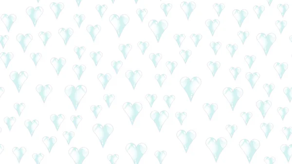 Patrón de textura sin costuras de vidrio azul brillante hermoso amoroso tierno brillante variopinto multicolor corazón festivo favorito único corazones de lujo. Fondo trasero Ilustración vectorial — Foto de Stock