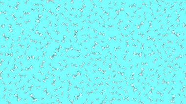 Doku güzel neşeli neşeli parlak renkli iyi yay papyon ile sorunsuz bir kalıptır. Vektör çizim. Arka plan