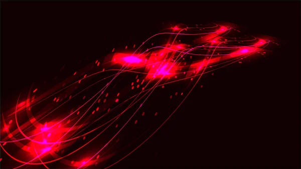 Textura červené abstraktní červená kouzelný zářící jasných čar zářící neon vln pásů vláken energetické vzorce a kopírovat prostoru. Na pozadí. Vektorové ilustrace — Stockový vektor
